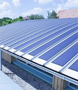 solar roof panels on standing seam metal roof